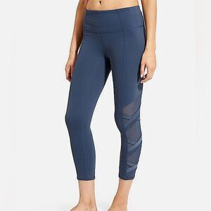 Athleta Black High Rise Mesh Chaturanga Capri Pants Size XS